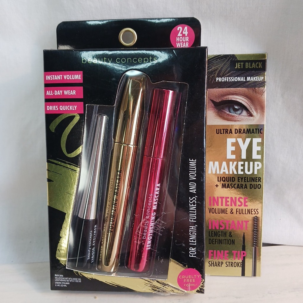 Beauty Concepts Jet Black Mascara Length Fullness Volume NEW